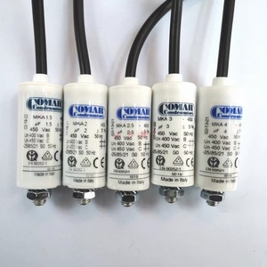 Condensateur de démarrage de moteur à film MKA Series New Italian <span class=keywords><strong>COMAR</strong></span> MKA 1 1.5 2 2.5 3 4 5 8 10 12 16 25 60 UF 400V 450V 5% - Product Image 1