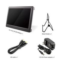 Moniteur ELECROW SQ101 10,1 pouces 2K IPS 2560x1600 avec haut-parleur intégré pour Raspberry Pi PS4 XBOX Windows