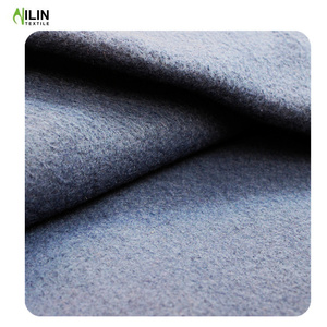 Đồng bằng nhuộm <span class=keywords><strong>100</strong></span>% <span class=keywords><strong>polyester</strong></span> đôi bên chải vải lông cừu cho áo - Product Image 2