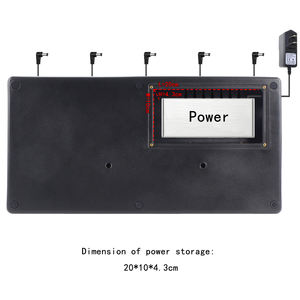 <span class=keywords><strong>Mini</strong></span> pédalier de guitare RPB-1BK Pédalier léger en aluminium et plastique avec sac de transport - Product Image 6