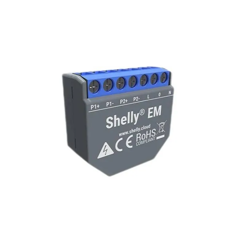 Shelly EM Seiko-interruptor de pared inteligente 2A, Mini diseño, relé inteligente