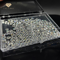 Polished ct cilalı lab yetiştirilen elmas yuvarlak parlak şekil DEF beyaz renk VVS-VS gevşek elmas boyutu 4.0mm 0.23-0.29ct 1/4