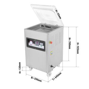 เครื่องซีลสูญญากาศ GGM Gastro Chamber - 20 ม./ชม. - 900 วัตต์ - Product Image 2