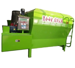 Mélangeur horizontal fixe TMR pour aliments, machine de mélange de rations totales horizontale avec pesage numérique pour ferme laitière - Product Image 6