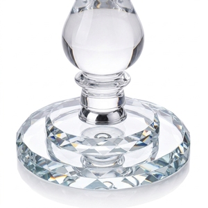 Porte-bougie en <span class=keywords><strong>verre</strong></span> à 5 bras de designer avec cylindre en <span class=keywords><strong>cristal</strong></span> pour mariage ou décoration intérieure, élégant chandelier en <span class=keywords><strong>cristal</strong></span> pour centre de table 063 - Product Image 5