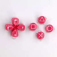 Boutons de remplacement colorés en cristal ABXY Dpad pour la réparation de la manette PS5