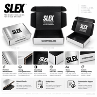 Maßgefertigte E-Commerce-Verpackungsboxen Wellpappe-Versandkartons mit Silber-Finish und Bedrucktem Logo für Bekleidungs- und Geschenkversand