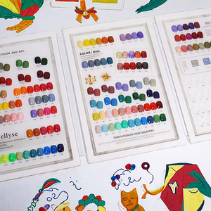 Muestra de Colores de Uñas Acrílicas de 360 Colores, Libro de 3 Páginas, Tabla de Exhibición de Esmalte de Uñas para Uso en Salón - Product Image 3