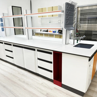 Table de laboratoire médical/chaîne de travail murale pour produits chimiques / Mobilier de laboratoire dentaire / Table de travail scolaire
