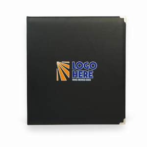 Custom Logo Premium PU Leather 3 <b>Ring</b> <b>Binder</b> Document <b>Folder</b> Business Portfolio Menu <b>Binder</b> OEM ODM Manufacturer - Product Image 1