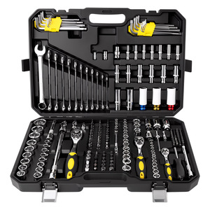 222-Piece Socket Ratchet Wrench Set 1/2 In Chromium Vanadium Steel Tool Case For Automotive And Home Repair - Product Image 1