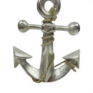 Handcrafted Modern 2-3 Feet Black Boat Anchor Nautical Wall Hanging Steel Decor for Wedding Marine Outdoor Use - Product Image 1