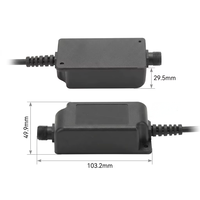 Driver LED étanche 24W 12V 24V pour éclairage paysager extérieur et miroir de salle de bain intelligent IP68, adaptateur secteur compact 103mm