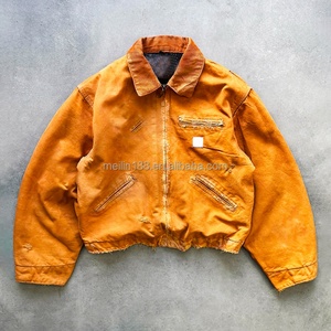 Vintage Duck <b>Canvas</b> <b>Work</b> Wear <b>Jacket</b> for Men High Quality Heavyweight Wear Zipper <b>Work</b> <b>Jacket</b> Custom Manufacturer - Product Image 1