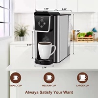 Machine à café expresso avec capteur tactile, nouveau Design, appareil multi-fonction rapide, pour thé au sol, Cappuccino, tasse k-cup, cafetière