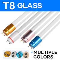 Tube LED Commercial en Verre T5 T8 OEM&ODM 0.6m 0.9m 1.2m 1.5m (2ft 3ft 4ft 5ft) Économe en Énergie Multi-Usages pour Bureau