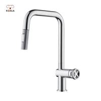 Robinet d'évier de cuisine Koala 2023 classique à poignée unique, monotrou, design sculpté, nano anti-taches, extractible