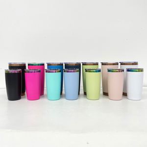 แก้วน้ำสแตนเลสขนาดเล็กเคลือบสีรุ้ง ความจุ 10 ออนซ์ สำหรับเดินทาง ใส่กาแฟ  รองรับการสลักเลเซอร์ตามสั่ง - Product Image 4
