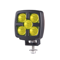 Lampes de travail LED robustes étanches IP68 pour la construction, les mines, lampes de travail 9-80V avec lentille jaune