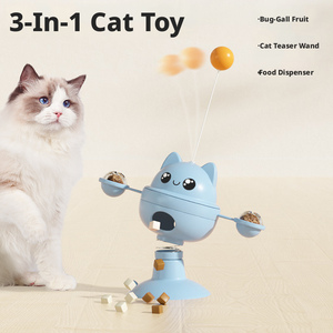 Jouet interactif rotatif en TPR pour chiens et chats, distributeur de friandises anti-ennui - Product Image 1
