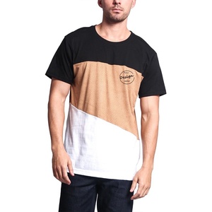 Offre Spéciale nouvelle tendance de haute qualité en gros Logo personnalisé respirant maille et coton mélangé Long Hit couleurs hommes T-Shirts - Product Image 5