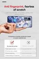 ZHIMEI Dhp511 Feuille de film de protection pour téléphone en PVC, motif autocollant imprimé arc-en-ciel, pour découpeuse de films de protection mobiles