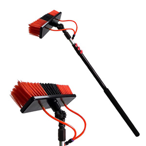 <span class=keywords><strong>Manche</strong></span> <span class=keywords><strong>télescopique</strong></span> 6m, 4 sections, tête <span class=keywords><strong>en</strong></span> <span class=keywords><strong>aluminium</strong></span>, brosse de nettoyage conique à fil nylon, alimentée <span class=keywords><strong>en</strong></span> eau, écologique et jetable - Product Image 1