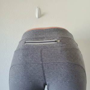 <b>Hot</b> Sale 2023 New Season Women Slim Zipper Knitted Breathable Anti-Bacterial Knee-Length <b>Leggings</b> Four Seasons Fitness Yoga Wear - Product Image 1