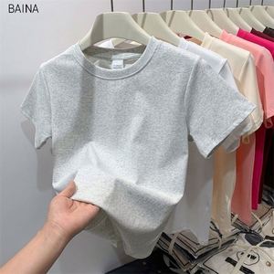 T-shirts Blancs de Luxe en Coton, T-shirts Courts et Crop Tops pour Femme - Product Image 5