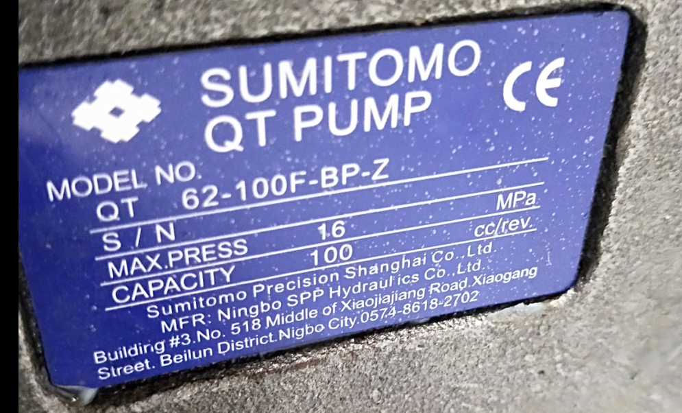 QT6252-100-63-BP-Z Hydraulic Gear Pump for Injection Molding