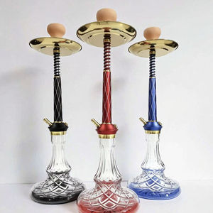 Metal Hookah Standalone Base Glass Hookah Bowl Spring Tobacco Pipe Holder for Lounge <b>Bar</b> - Product Image 4