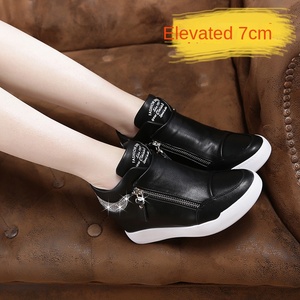 2025 <span class=keywords><strong>Sneakers</strong></span> bianche alte da donna con plateau Casual tacchi alti illuminati con caratteristiche Slip-On estate nuovi tacchi alti altezza interna - Product Image 3