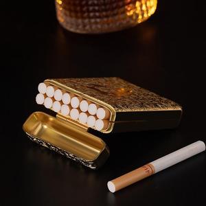 Mới Xách Tay Vàng Khắc Thomas Shelby Sang Trọng Cổ Điển Kim Loại Cổ Điển Thuốc Lá Trường Hợp Ba Mở Vỏ Sò Thuốc Lá Trường Hợp - Product Image 5