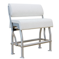LP20 Raider LP20 Switch Back Leaning Post anodisé noir Flip back Siège de bateau de pêche