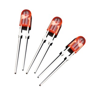 Diodo LED de inmersión de 5mm de Color Rosa difuso ovalado 346 sin brida - Product Image 1