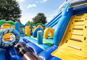 Parque de Atracciones con temática inflable, parque de juegos con parque de atracciones divertido, ciudad, vida marina, mundo grande, casa de rebote - Product Image 5