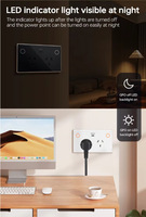 Prise murale intelligente Tuya WiFi Zigbee en laiton, 2 prises USBC, charge rapide PD20W, contrôle vocal Alexa, moniteur de puissance, norme australienne