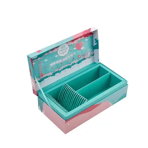 FSC Certificated Customised Cosmetic Product Gift Magnetic Closure Boxes With Colorful Printing Design