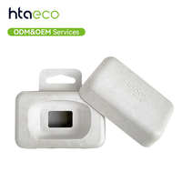Boîtes télescopiques personnalisées OEM/ODM en pulpe moulée, écologiques, biodégradables, fabriquées à partir de bagasse de canne à sucre, avec insert pour écouteurs