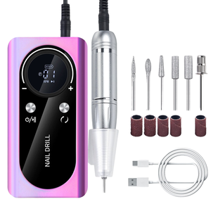 Taladro Eléctrico Portátil para Uñas de 45000 RPM, Recargable, Lima Eléctrica, Herramienta de Manicura con Enchufe Estadounidense - Product Image 1