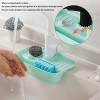Beliebte hängende Küchen-Siebensieb und Abfluss für Wasserhahn Seifenschwammhalter Abtünke & Siebensieb