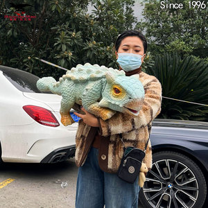 Nhựa Nhân Tạo Tay Con Rối Mô Phỏng <span class=keywords><strong>Robot</strong></span> Khủng Long Bé Cho Trẻ Em Trong Nhà Vui Chơi Giải Trí Trường Học Và Trung Tâm Mua Sắm - Product Image 2