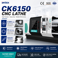 Tour CNC GSK CK6150 robuste, 500 mm de portée, banc plat, haute précision pour le tournage de pièces métalliques de précision, utilisation en construction