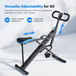 Machine à Squat et Rameur 2-en-1 Wellshow <span class=keywords><strong>Sport</strong></span> – <span class=keywords><strong>Appareil</strong></span> d'Exercice Ajustable pour le Renforcement des <span class=keywords><strong>Fessiers</strong></span>, des <span class=keywords><strong>Cuisses</strong></span> et du Tronc - Product Image 3