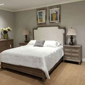 Modern Panel Wooden <b>Bed</b> 180x200cm Double <b>Bed</b> Adjustable High-<b>end</b> Design for Small Apartment - Product Image 5