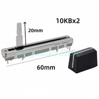 Potentiomètre à glissière linéaire 10KBX2 6 broches pour console de mixage Pioneer DJ/DDJ-SB/DDJ-SB2/DDJ-SB3, fader de volume DJM 350 600 700
