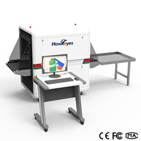 Scanner de bagages à rayons X Hawkeyes personnalisé, directement de l'usine, 650*500mm, imagerie double énergie, moniteur 1920x1080, plaque d'acier de 38mm