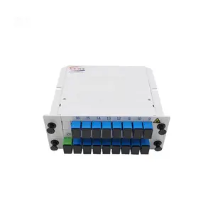 KEXINT In Stock FTTH SC/ UPC connettore produzione di alta qualità 1x16 inserimento LGX tipo di scheda Splitter PLC In fibra ottica