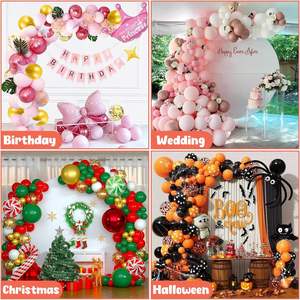 حامل إكليل بلاستيكي وخلفية لحفلات الزفاف وعيد الميلاد ، حامل عمود منحني 6 أقدام و 9.3 قدم مجانا - Product Image 6