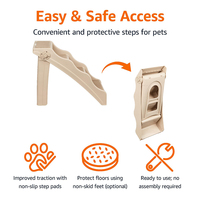 Rampe et escalier pliables portables de luxe en plastique pour animaux de compagnie avec motif imprimé pour chiens et chats